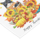 Chemin De Table Court Chat de l'automne cool (Coin)