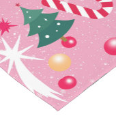 Chemin De Table Court Chat de Noël rose (Coin)