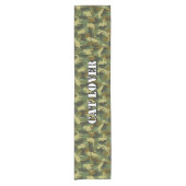 Chemin De Table Court Chats Camouflage Woodland Courte Table Runner (Devant)