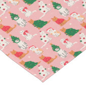 Chemin De Table Court Chats de Noël en Motif d'attraction (Coin)