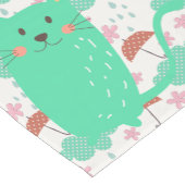 Chemin De Table Court Chats en pluie (Coin)