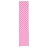 Chemin De Table Court Chaud Pink Checkerboard (Devant)