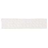 Chemin De Table Court Chemin de table à rubans roses (Horizontal)