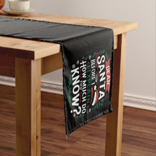 Chemin De Table Court Cher Père Noël avant que je n'explique combien en