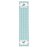 Chemin De Table Court Cheval turquoise de la ferme de Buffalo Plaid (Devant)