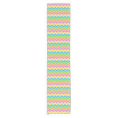 Chemin De Table Court Chevron Couleurs Vives (Devant)