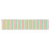 Chemin De Table Court Chevron Couleurs Vives (Horizontal)