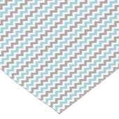 Chemin De Table Court Chevron moderne bleu et gris (Coin)