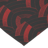 Chemin De Table Court chevrons rouges/noirs élégants modernes élégants (Coin)