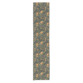 Chemin De Table Court Chic chic branché corail rose sage noir (Devant)