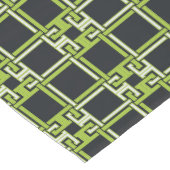Chemin De Table Court Chic Neon Citrus Green Black Pattern (Coin)