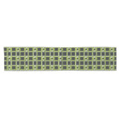 Chemin De Table Court Chic Neon Citrus Green Black Pattern (Horizontal)