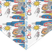 Chemin De Table Court Chicago Kids Skyline (Coin)