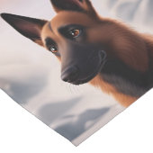 Chemin De Table Court Chien malinois (Coin)