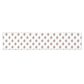 Chemin De Table Court Chien peint à la main mignon de carlin d'aquarelle (Horizontal)