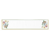 Chemin De Table Court Chouette mignonne et citrouilles d'automne (Horizontal)