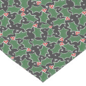 Chemin De Table Court Christmas Holly (Coin)