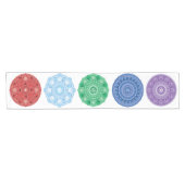 Chemin De Table Court Cinq éléments Mandala Multi-Color Table Runner (Horizontal)
