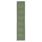 Chemin De Table Court Citation de vin coutume nom de table runner (Devant)
