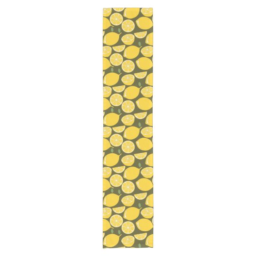 Chemin De Table Court Citron Jaune Moderne Amusant mignon (Devant)