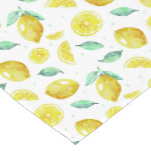 Chemin De Table Court citrons aquarelles (Coin)