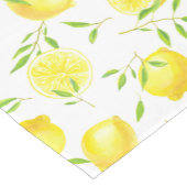 Chemin De Table Court Citrons et feuilles (Coin)