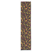 Chemin De Table Court Citrouille Black Fall Red Berries Motif (Devant)