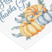 Chemin De Table Court Citrouille d'action de grâce aquarelle (Coin)