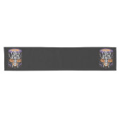 Chemin De Table Court Citrouille d'Halloween de squelette dansant (Horizontal)