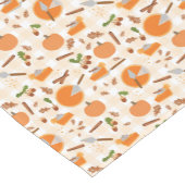 Chemin De Table Court Citrouille Pie Automne Motif d'automne (Coin)