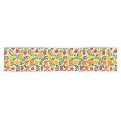 Chemin De Table Court Citrus, poires et Motif Feuille (Horizontal)