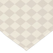 Chemin De Table Court Clair Brown et blanc cassé (Coin)