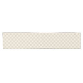 Chemin De Table Court Clair Brown et blanc cassé (Horizontal)