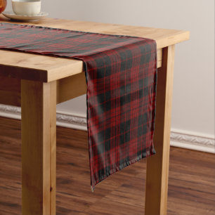 Chemin De Table Court Clan Cameron Tartan Plaid