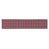 Chemin De Table Court Clan Chisholm Tartan écossais rouge et bleu (Horizontal)