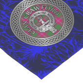 Chemin De Table Court Clan Crawford Crest & Tartan Knot (Coin)