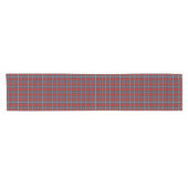 Chemin De Table Court Clan Drummond Red et Sky Blue Scottish Tartan (Horizontal)