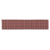 Chemin De Table Court Clan Innes Bright Red et Black Scottish Tartan (Horizontal)