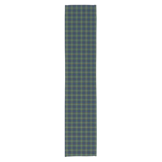 Chemin De Table Court Clan MacLaren Blue et Green Scottish Tartan (Devant)