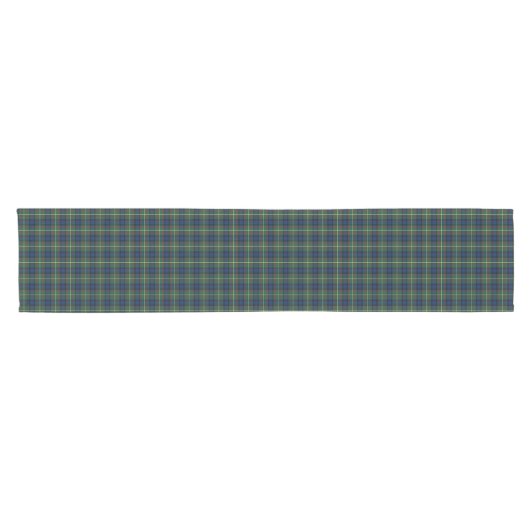 Chemin De Table Court Clan MacLaren Blue et Green Scottish Tartan (Horizontal)