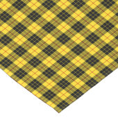 Chemin De Table Court Clan MacLeod Tartan écossais jaune et noir (Coin)