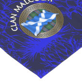 Chemin De Table Court Clan Malcolm Tartan Knot & Drapeau (Coin)