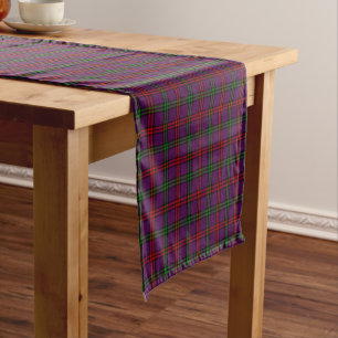 Chemin De Table Court Clan Montgomery Purple Scottish Tartan
