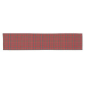 Chemin De Table Court Clan Munro Bright Red Scottish Tartan (Horizontal)