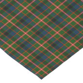 Chemin De Table Court Clan tartan écossais vert clair et rouge de Reid (Coin)