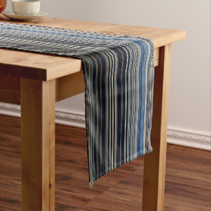 Chemin De Table Court Classé Marine et Gold Multicolor