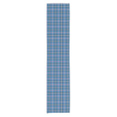 Chemin De Table Court Classic Blue Black White Plaid Table Runner (Devant)