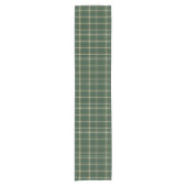 Chemin De Table Court Classic Green Plaid Christmas (Devant)