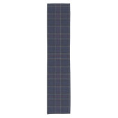 Chemin De Table Court Classic Navy Blue Plaid Christmas (Devant)
