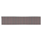 Chemin De Table Court Classic Red Dark Blue Green Plaid Pattern (Horizontal)